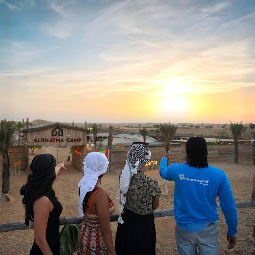 Dubai Evening Desert Safari: Camel Rides & 3-Cuisine Buffet