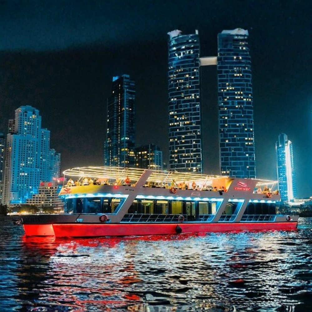 Luxury Sunset Dining Cruise in Dubai Marina