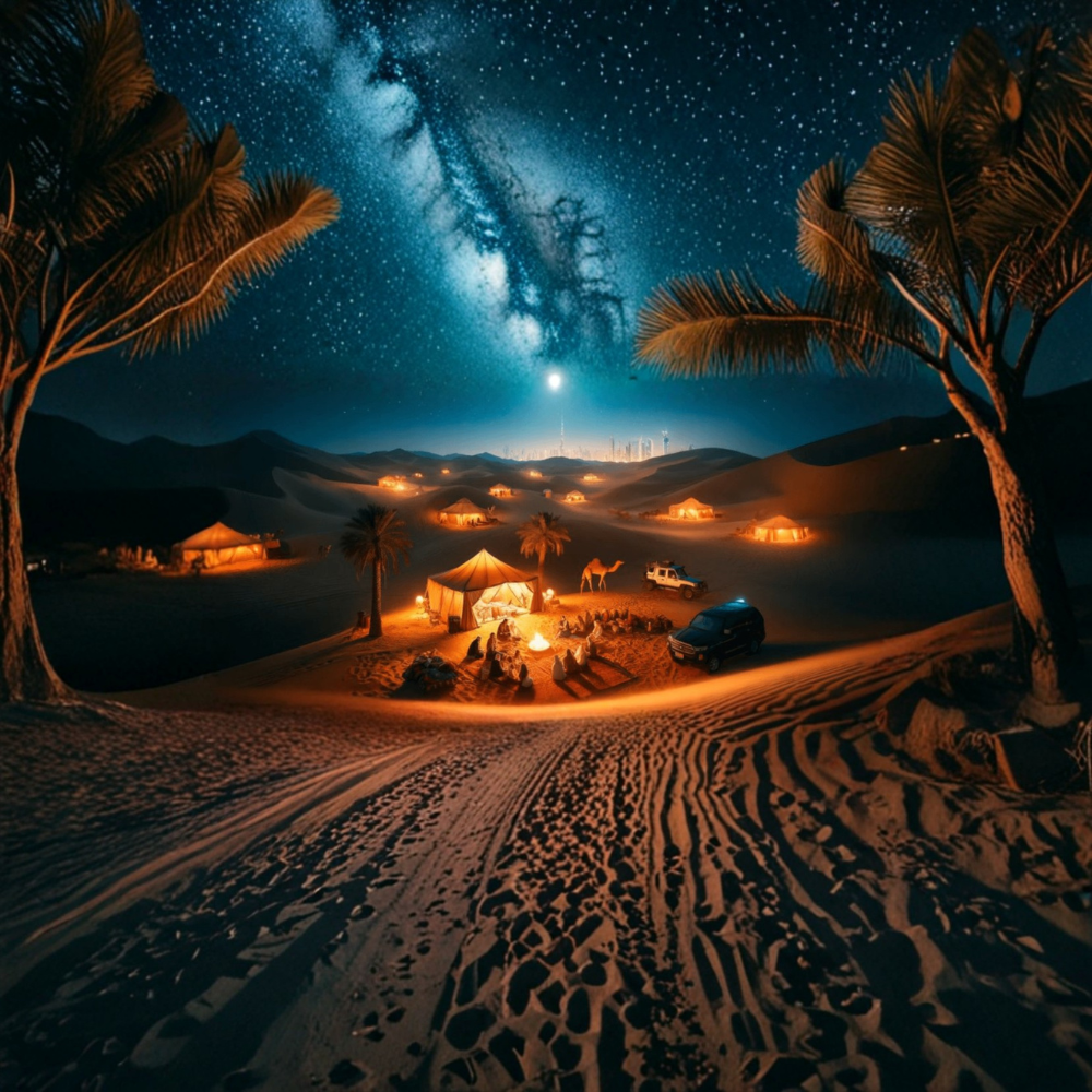 Hot Air Balloon Experience: Overnight Desert Safari with Breakfast