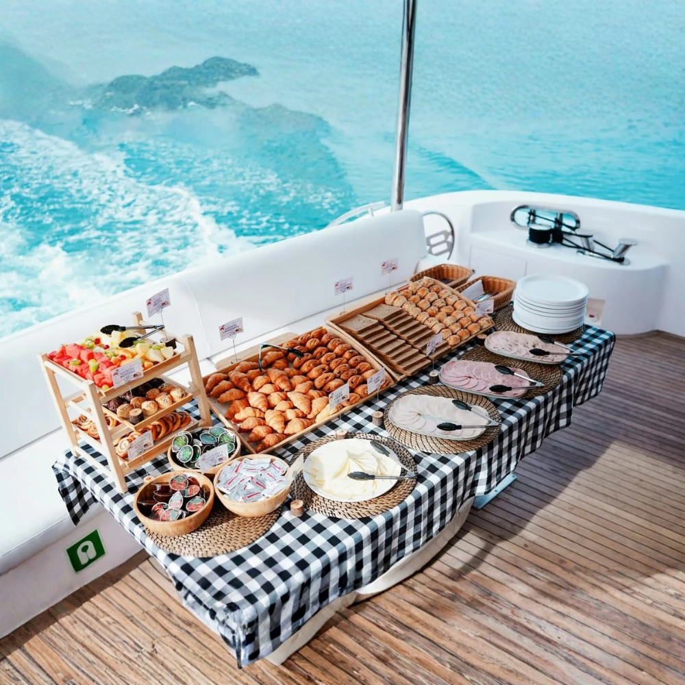 Luxurious Late Riser Yacht Breakfast