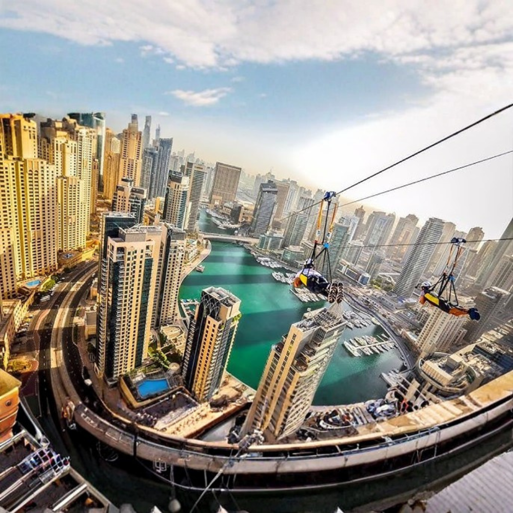 Solo Adventure: Xline Dubai Marina Experience