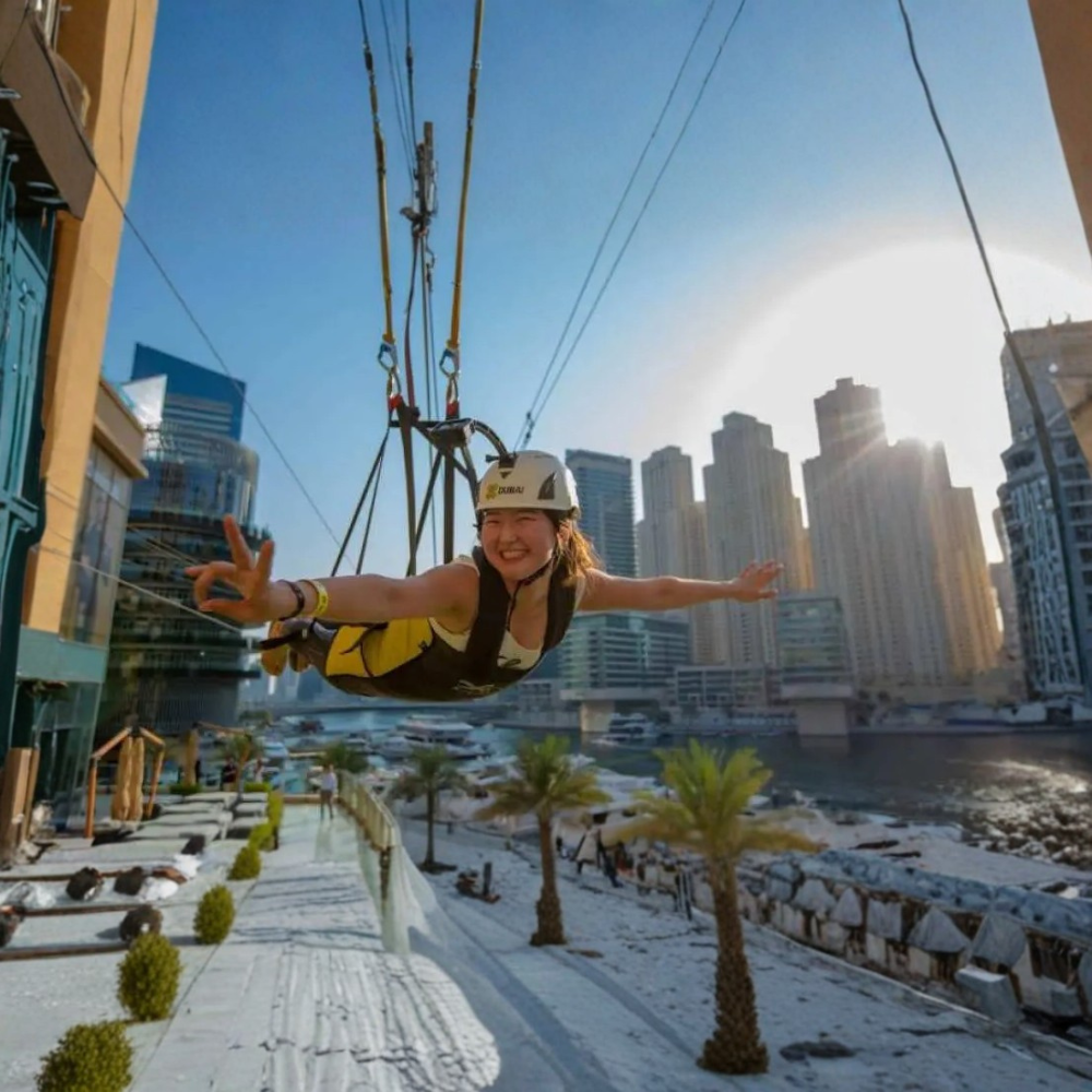 Solo Adventure: Xline Dubai Marina Experience