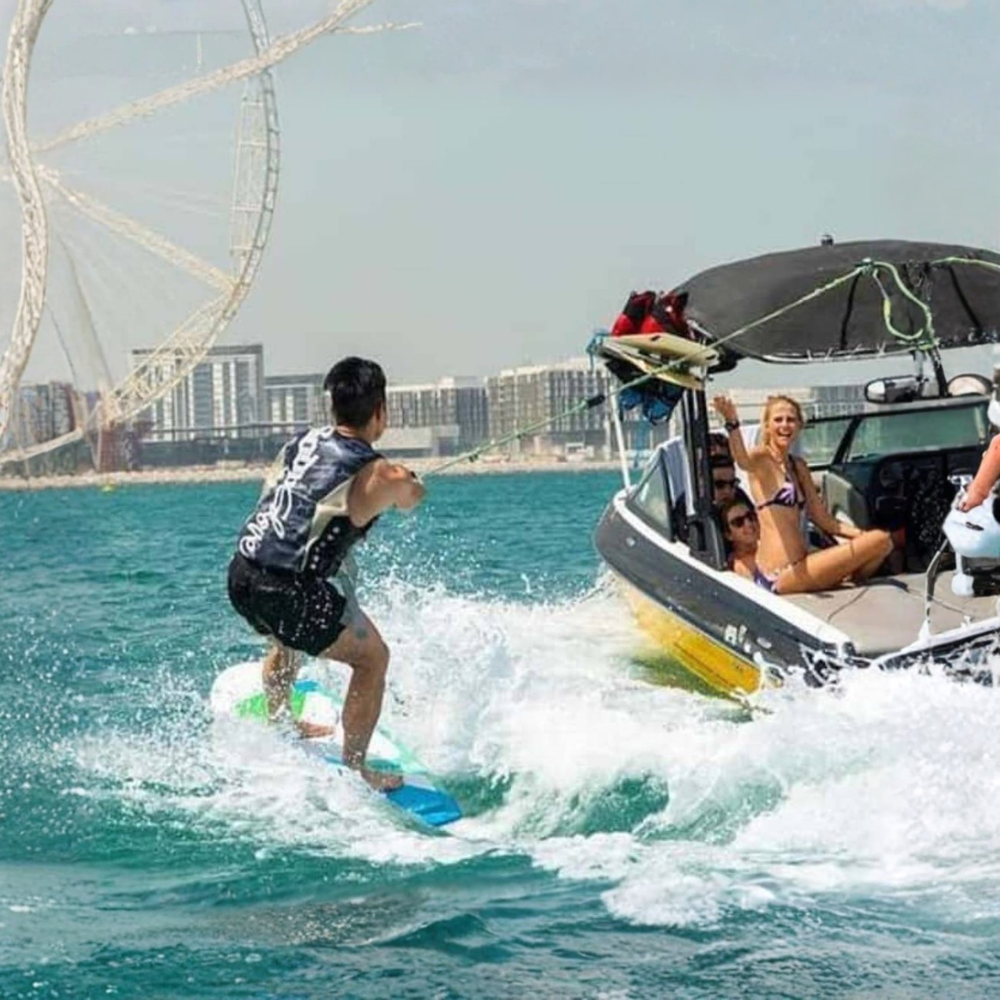 Wake Surfing Adventure at Dubai Marina